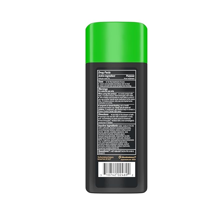 Oxy Stubborn Acne Anti-Blemish Body Wash For Teens, 2% Salicylic Acid, Hydrating Face & Body Wash Clears & Prevents Breakouts, Fast-Acting Acne Treatment, Dermatologist Recommended, 9 fl oz