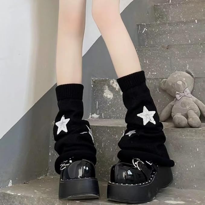 Sexybody Women's Leg Warmers Fashion Knit Warmers Long Socks Cute Y2K Kawaii Japanese Lolita Harajuku Accessories for Girls