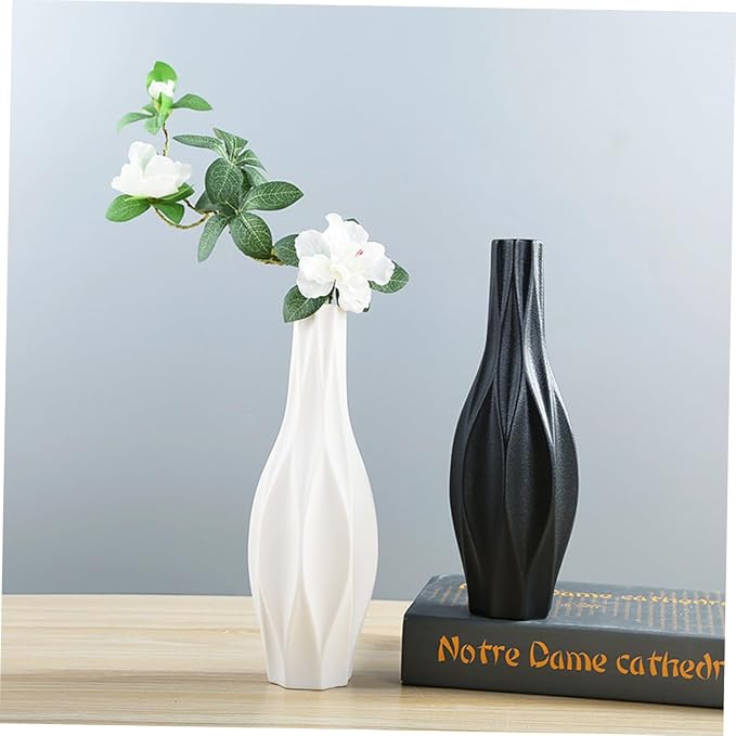 Decorative Vase 1pc Floor Planter Indoor Minimalist Home Decor Flower Vase Wedding Centerpiece White Flower Arrangement Ornaments Juicy
