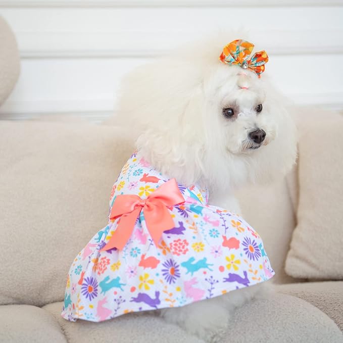 CuteBone Dog Mesh Dress Puppy Sundress Pet Outfit Summer Fashion for Small Dogs Girl Cat Clothes