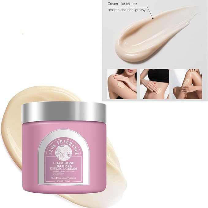 Champagne Lift Body Creme, Lift Firming Hydrating Cream Deep Moisturise Dry Skin Arms & Legs. (Aloe Fragrance)