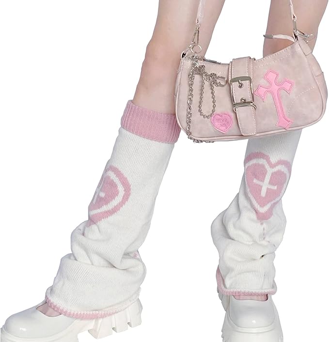 Sexybody Women's Leg Warmers Fashion Knit Warmers Long Socks Cute Y2K Kawaii Japanese Lolita Harajuku Accessories for Girls