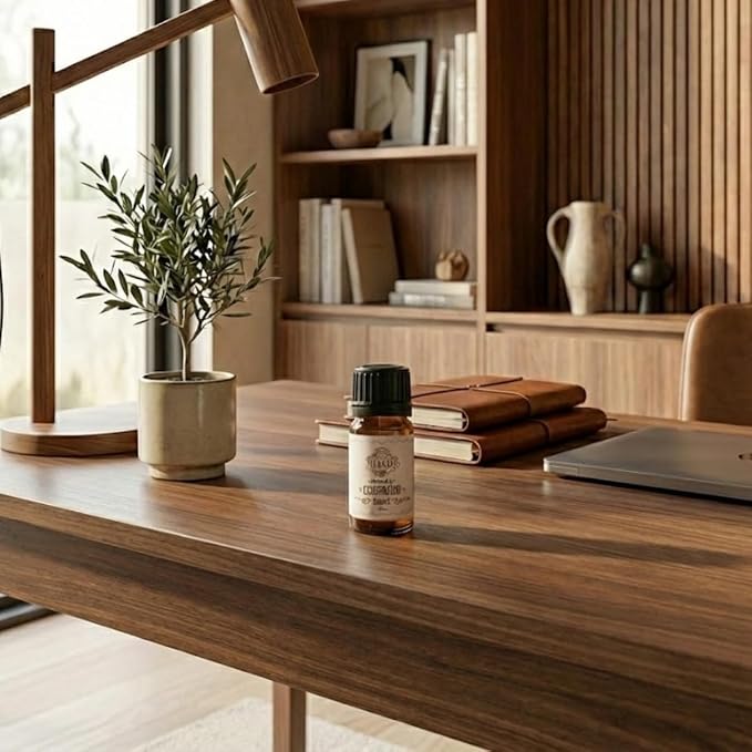Ella & Iris Home Cedarwood Essential Oil, 10ml – Steam-Distilled Aromatherapy Oil for Diffuser, Massage, DIY Blends & Grounding Home Routines