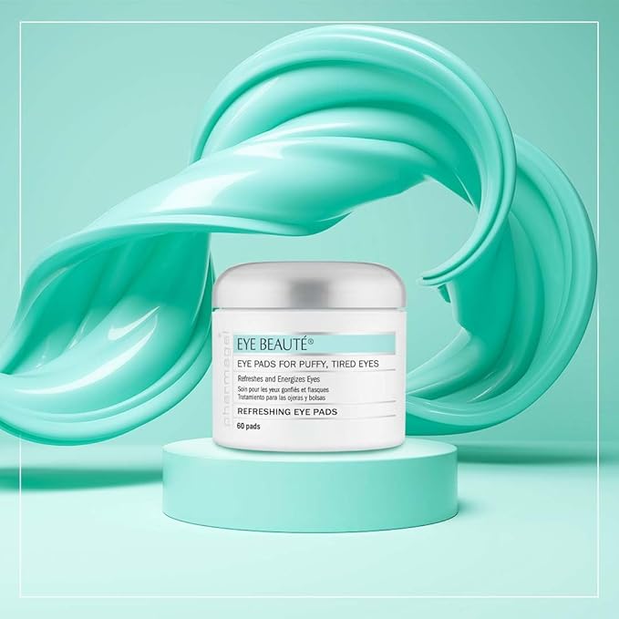 Pharmagel Complexe Eye Beaute Treatment Pads | Herbal Solution | Under Eye Bags and Puffy Eyes Treatment | Pads for Tired, Swollen, and Sagging Eyes - 60 Count