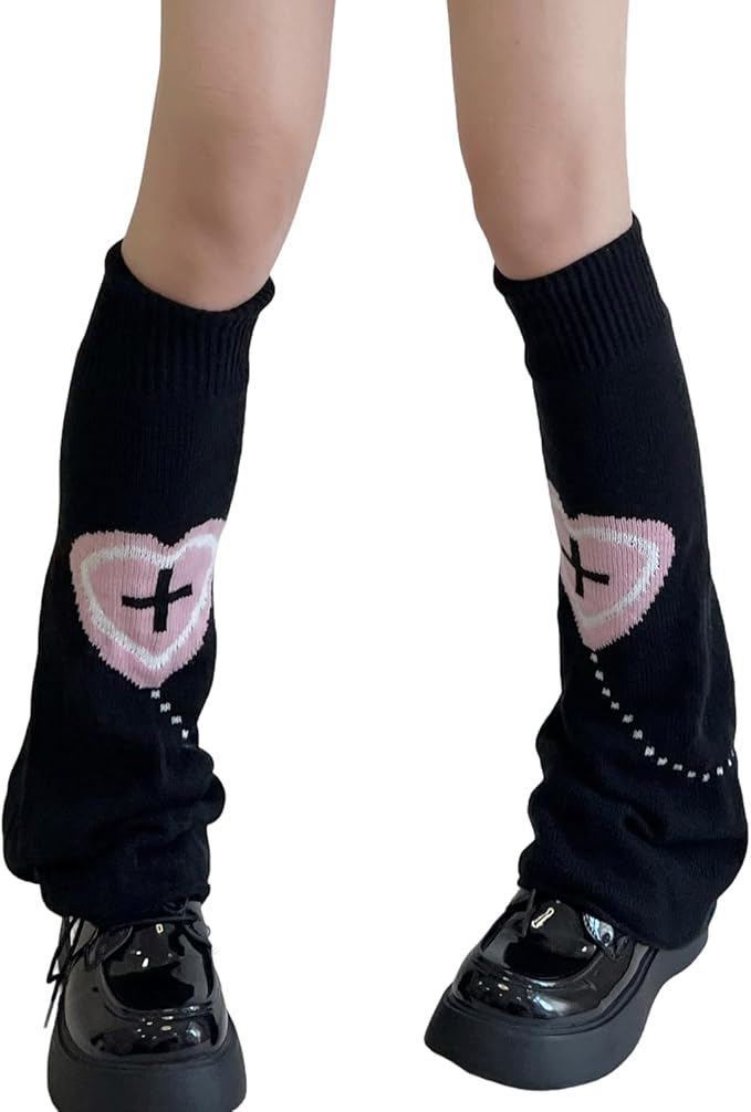 Sexybody Women's Leg Warmers Fashion Knit Warmers Long Socks Cute Y2K Kawaii Japanese Lolita Harajuku Accessories for Girls