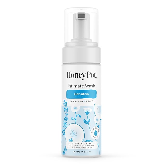 The Honey Pot Company - Sensitive Feminine Wash - Herbal Infused - PH Balanced Plant Based Natural Hygiene Products - 5.51 Fluid Oz (Pack of 2)