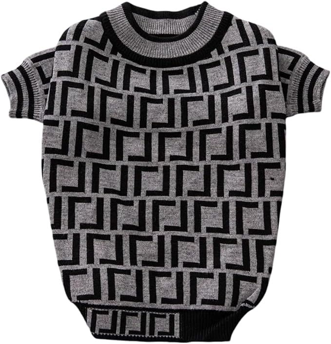 Dog Sweater for Small Dogs, Designer Dog Clothes, Luxury Furdi, Soft Knit | Designer dog clothes for small dogs with soft knit comfort, luxury styling and easy pullover fit for Yorkies in cold weather.