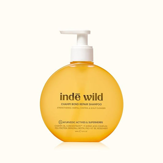 Indie Wild Champi Bond Repair Shampoo, Hair Fall Control and Scalp Cleanser with 21 Ayurvedic Herbs, 300 ml