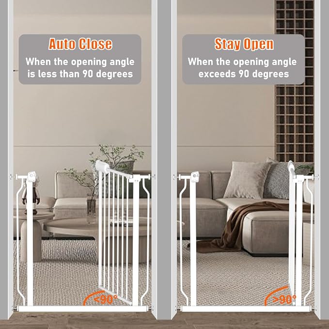 Fairy Baby 27 Inch to 29 Inch Wide Narrow Baby Gates for Small Doorways