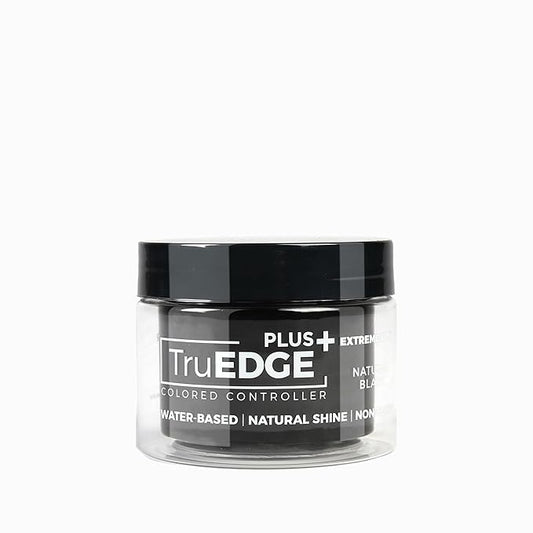 NICKA K NEW YORK Tyche TruEDGE Plus Controller – 100ml / 3.38 fl oz – Water-Based, Black Castor Oil & Hemp Seed Oil – Long-Lasting Hold, Non-Flaky, Natural Shine, 8 Fragrances (HETR23 Natural Black)