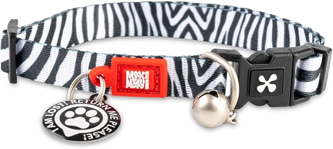 Smart ID Cat Collar - Zebra