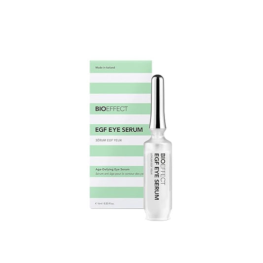 BIOEFFECT EGF Eye Serum with De-Puffer Rollerball, Anti-Aging, Moisturizing Contour Gel To Visibly Reduce Wrinkles, Puffiness, Fine Lines with Barley Growth-Factor Protein
