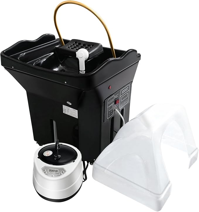 Bigsea Japanese Head Spa Equipment, Portable Head Spa Equipment Support 60L Water Storage and Preheating, Thermostatic Water Circulation Shampoo Basin, Enhance The Head Wash Experience