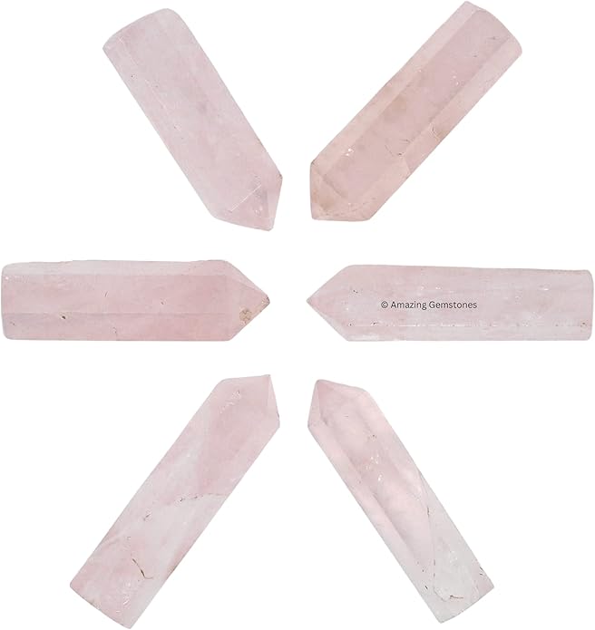 Amazing Gemstone Crystal Points Bulk Healing Crystals & Stones - Premium Single Terminated Healing Wand Point Bulk Crystals for Crafts, Crystal Grid, DIY Work
