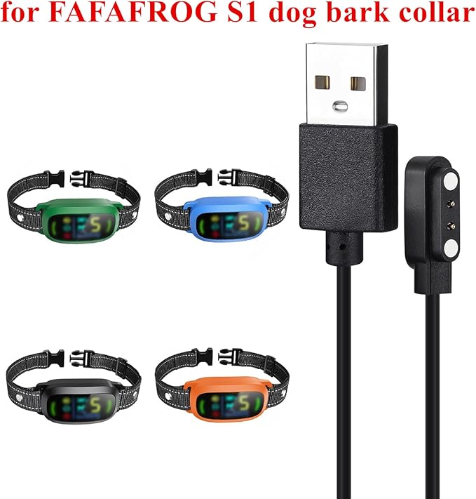 Fast Charger Only for FAFAFROG Dog Bark Collar S1 - USB Power Adapter,3.3Ft Magnetic Charging Cord
