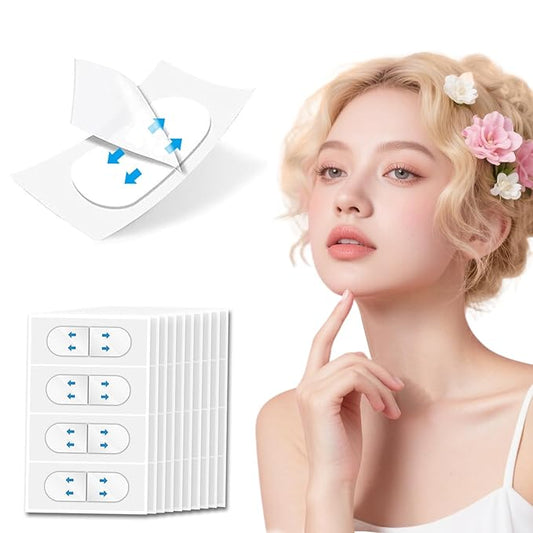 Face Tape Lifting Invisible - Eye Facelift Tape for Face Invisible - Instant Lift Stickers for Sagging Skin, Wrinkles, Double Chin, Neck, Eyes (Transparent)