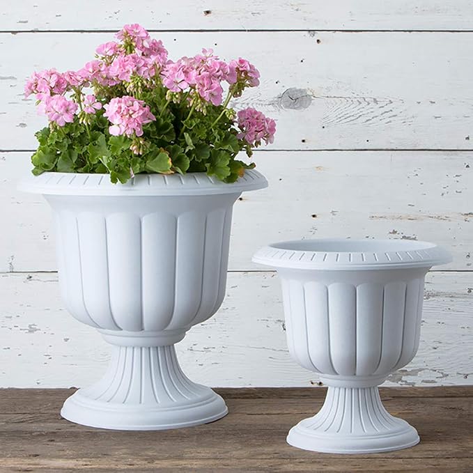 Root & Vessel Classic Urn Planter, Stone, 19-Inch