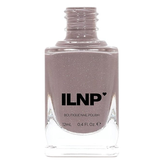 ILNP Coffee Run - Creamy Mocha Neutral Nude Nail Polish, Subtle Holographic, Chip Resistant, 7-Free, Non-Toxic, Vegan, Cruelty Free, 12ml