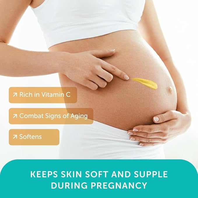 Mambino Organics Oh Baby! Belly Butter, Belly Cream with Shea Butter for Pregnancy, Minimizes Stretch Marks, Vegan, Cruelty-Free, Maternity Skin Care, 2-Pack, 4 fl oz