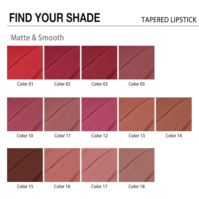 evpct Mauve Red Gradient Matte Lipstick Lip Liner Crayon Combo Pencil Set for Women Long Lasting Waterproof, Plum Matte Cream Lip Liner and Lipstick Combo Makeup, Flawless Gradual Ombre Effect, 10