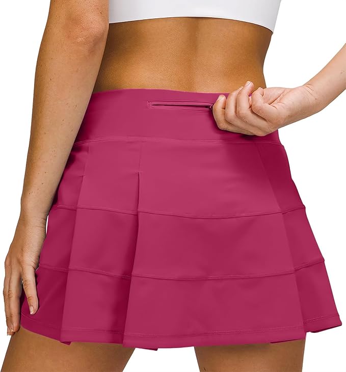 Athletic Tennis Golf Skorts Skirts for Women with Pocket Workout Running Sports Pleated Skirts Casual