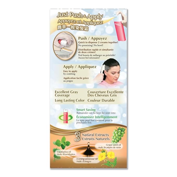 Bigen One Push 4 Medium Brown - 2 Pack