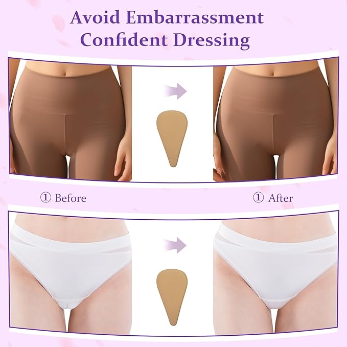 Camel Toe Concealer,Reusable Seamless Camel Toe Underwear,Invisible Frontal Wedgie Cover,Anti Cover Silicone Insert