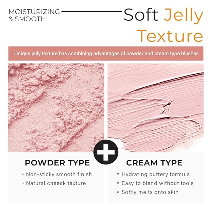 A'PIEU Juicy-Pang Jelly Blusher [RD01] – Soft Touch Blush for Cheek with Combined Cream & Powder Texture for Natural Dewy-Finish, No Fall-Out. 0.17 oz