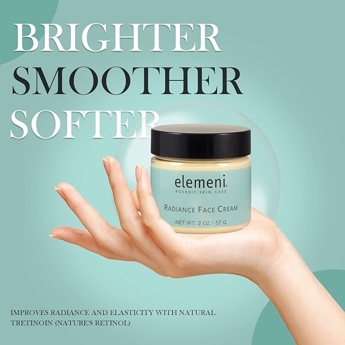 Max Green Alchemy elemeni Anti Aging Radiance Face Cream - Collagen Face Moisturizer Cream for Men and Women | Day and Night Cream Reduces Wrinkles and Improves Brightness | 2 OZ / 57 Gram