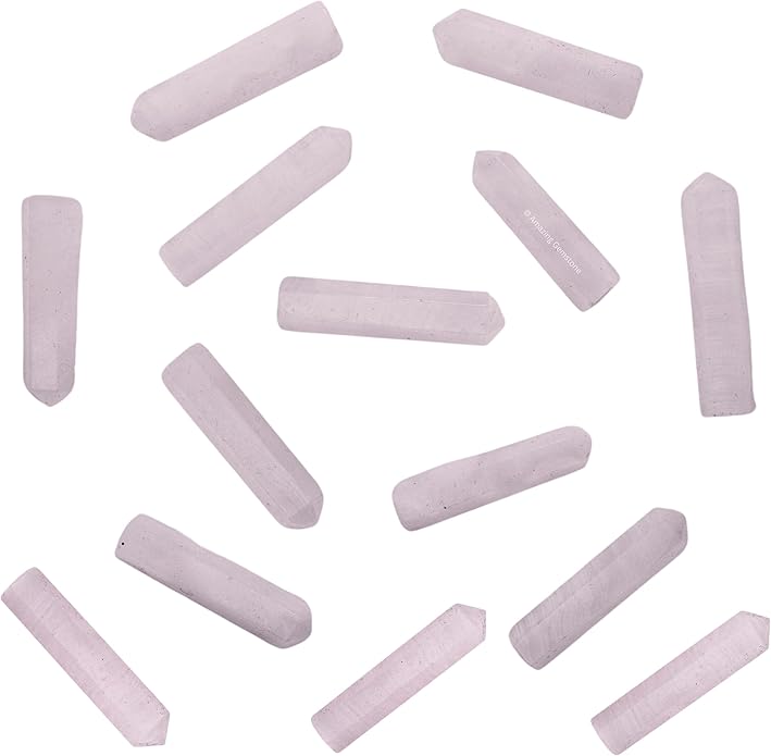 Amazing Gemstone Crystal Points Bulk Healing Crystals & Stones - Premium Single Terminated Healing Wand Point Bulk Crystals for Crafts, Crystal Grid, DIY Work
