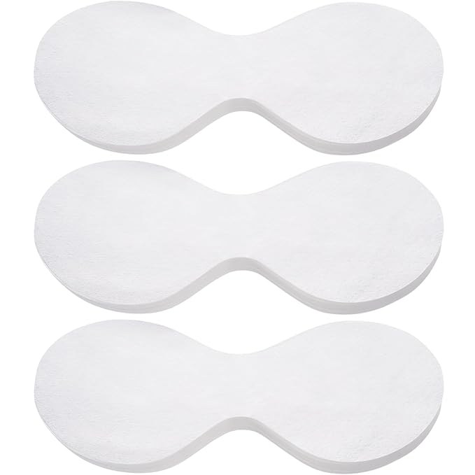 200 Sheets Disposable Eye Pads, Non-Woven Cotton Paper Facial Masks for Skincare & Spa, DIY Clear Moisturizing Eye Care Beauty Sheets
