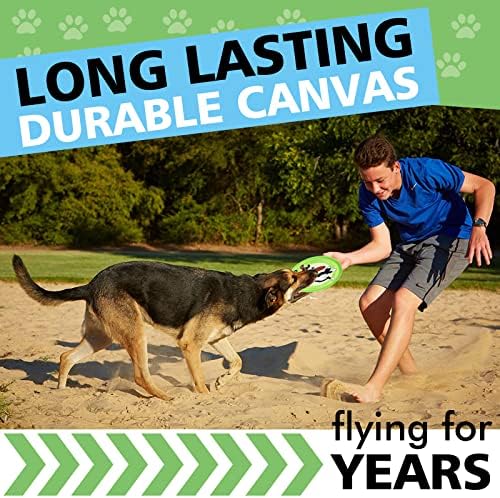 XIGOU Dog Flying Disc, 3 Pack Dogs Flyer Toys, Lightweight Flying Disc Dog Fetch Toy for Small, Large Dogs & Puppies - Floats in Water & Safe on Teeth
