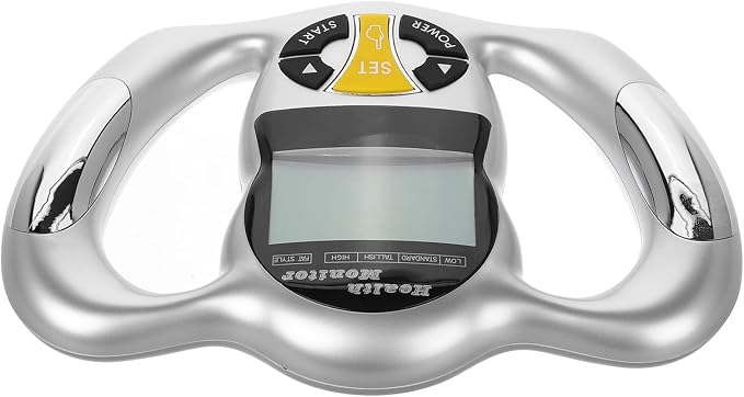 ARTIBETTER Handheld Body Fat Tester with Handle Digital Bmi Monitor Body Fat Percentage Measurement Tool