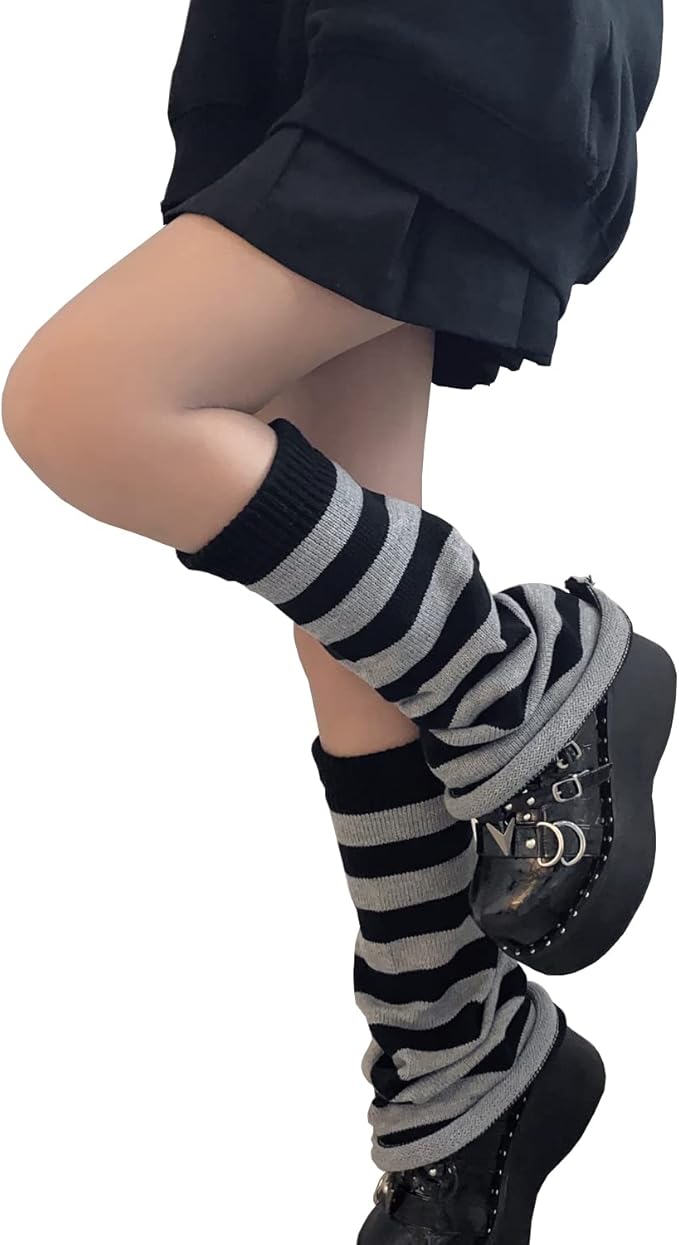 Sexybody Women's Leg Warmers Fashion Knit Warmers Long Socks Cute Y2K Kawaii Japanese Lolita Harajuku Accessories for Girls
