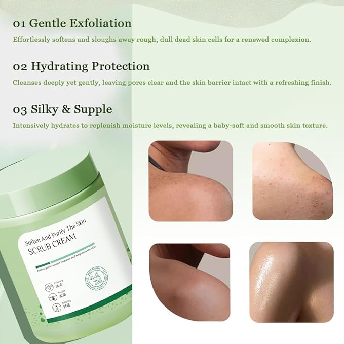 Body Scrub - Exfoliates & Deeply Nourishes for Smooth, Radiant Skin (Astaxanthin)