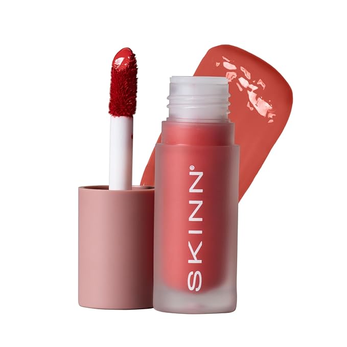 SKINN Treatment Liquid Blush for Cheeks, Coral - Vibrant, Long-Lasting & Buildable Color - Skincare-Infused Make-Up for Fine Lines & Wrinkles - Hydrating & Lightweight Face Makeup Cosmetics