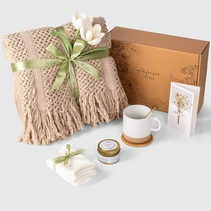 Gift Baskets for Women, Birthday Gifts for Women, Self Care Gift Baskets Care Package, Thank You, Get Well, Sympathy Inspirational Friendship Gifts for Mom, Grandma, Sister,Friends, Girls