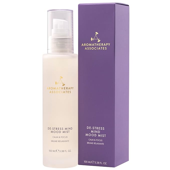 Aromatherapy Associates De-Stress Mind Mood Mist, 100ml, Calming Aromatherapy Spray, Body, Room & Pillow Spray with Camomile, Frankincense & Ashwagandha, Alcohol-Free Essential Oil Mist for Relaxation