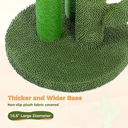 PAWZ Road Cat Scratching Post 27” Cactus Cat Scratcher with Toy Ball Large