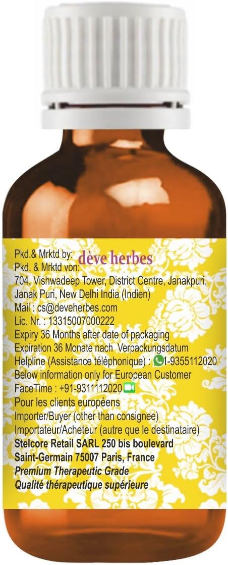 Deve Herbes Passion Fruit Oil (Passiflora edulis) | Cold Pressed | Pure | Natural | Undiluted | For Diluting Essential oils | For Skin & Massage | Non-Sticky| Lightweight| Men & Women | 15ml (0.50 oz)