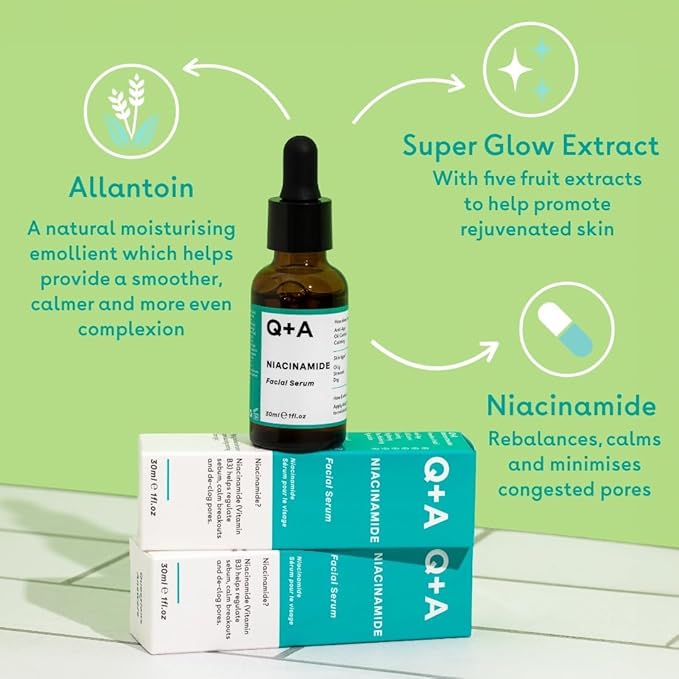 Q+A Niacinamide Serum, 30ml
