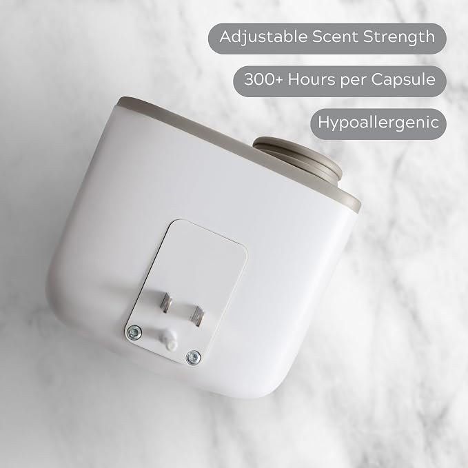 JW Marriott Mini Home Diffuser & Fragrance Refill - Plug in Wall Diffuser - Luxury Hotel Collection - Scent Notes of Sycamore, Sage, Cedarwood, Sandalwood, and Amber - Rooted Fragrance