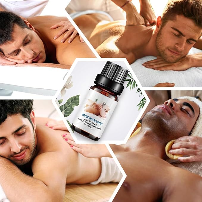 Massage and Body Glow Oil, Natural Organic Rose,Ylang Ylang Essential Oils-For Soothe Sore Muscles and Skin Tightening, with Vitamin E Anti-Aging,Aromatherapy Skin Care So Soft,Men, Women-Couple Gifts