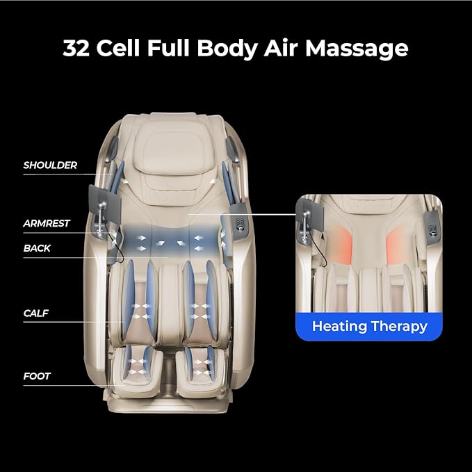 Osaki 4D Achilles [Black] Massage Chair Accessories w/Cleaning kit and Chair Back pad