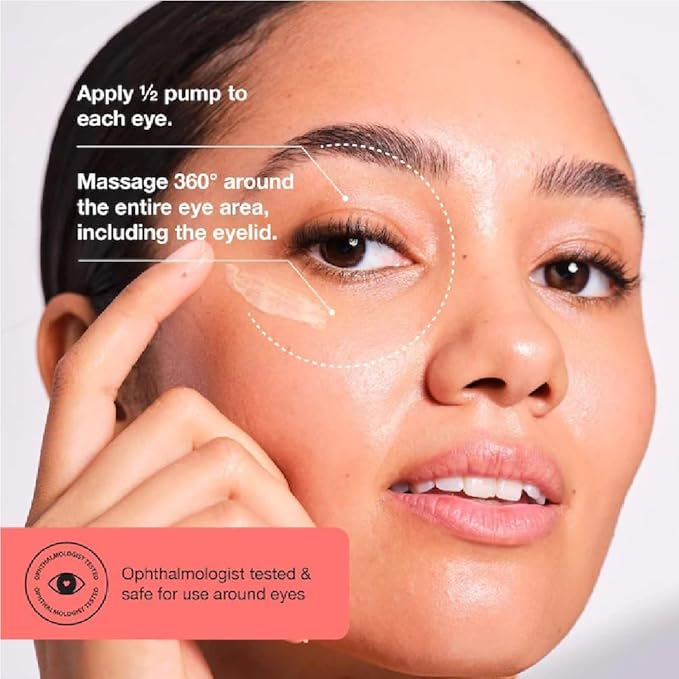 NAPH iNNBEAUTY PROJECT Bright & Tight Dark Circle Firming Eye Cream with Vitamin C & Peptides (0.5 oz / 15 mL) + Bonus Acne Patch (36 Pieces)
