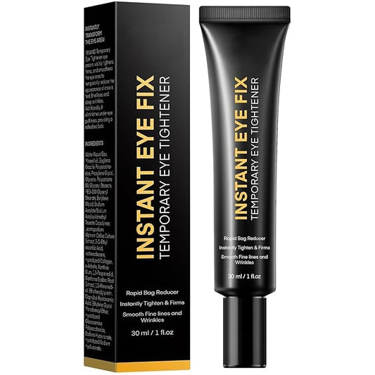Temporary Instant Under Eye Tightener: Reduces Under-Eye Bags, Dark Circles, Puffiness, Wrinkles Advanced Firming Polysaccharide Formula 30 ml
