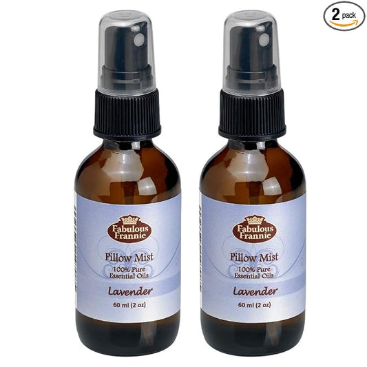 Fabulous Frannie Lavender Essential Oil Pillow or Room Mist All Natural Lavender Pure Essential Oil 2oz Each 2pk
