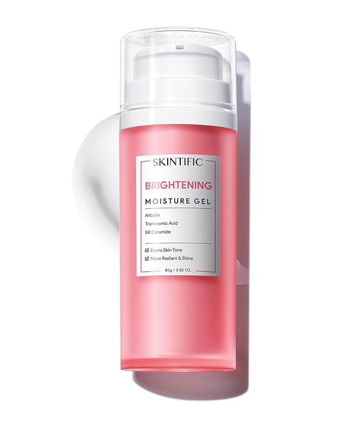MSH Niacinamide Brightening Cream,Fades Dark Spots, Evens Skin Tone, Tranexamic Acid, α-Arbutin, 5X Ceramides, Centella Asiatica, Suitable for Oil and Acne-prone skin, 2.67 fl.oz / 80g