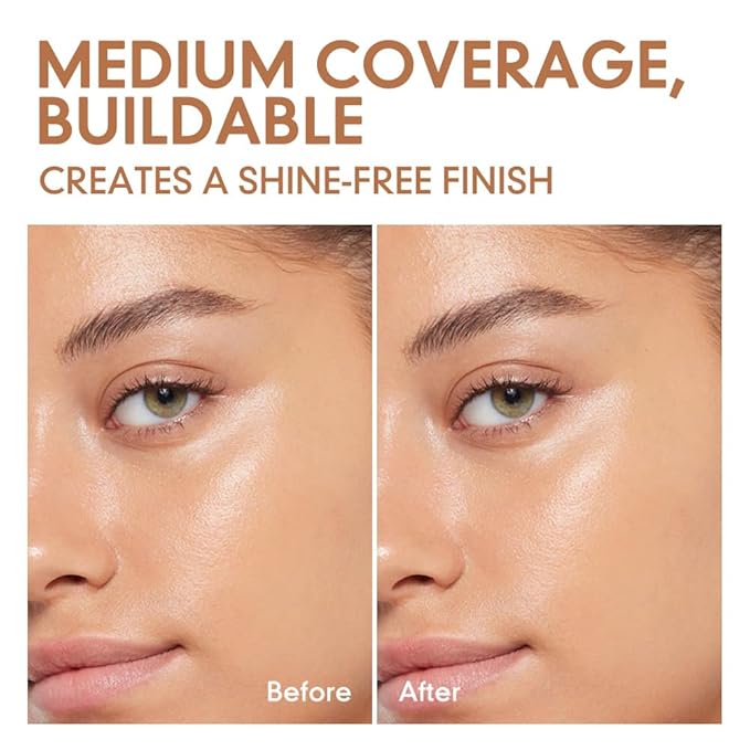 Pressed Matte Face Powder Makeup & Setting Powder for Poreless Wrinkle Blurring Contour Concealer Finishing,Lightweight,High Coverage,Shine Control, Dark Brown-Matte