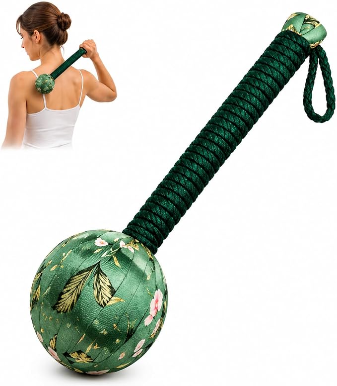 Mugwort Massage Hammer, Manual Percussion Massage Tool, Handheld Back Massager for Muscle Relaxation, Shoulder & Full Body Recovery, Easy Self Massage, Portable Home Use